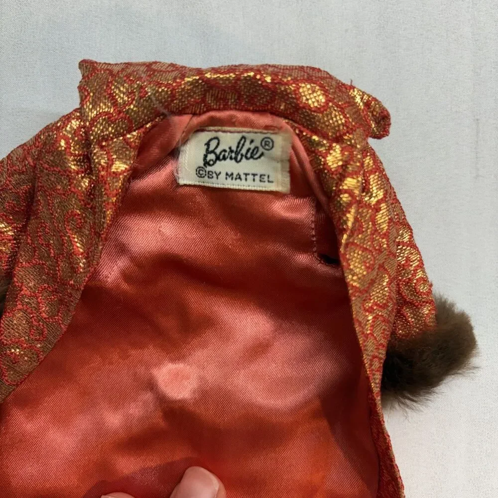Vintage Barbie 1963 Golden Elegance #992 Dress and Coat only - no doll